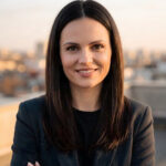 knit, blazer, city background